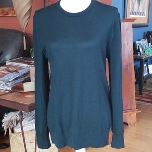 Everlane Forest Green Fine Wool Crew Sweater M